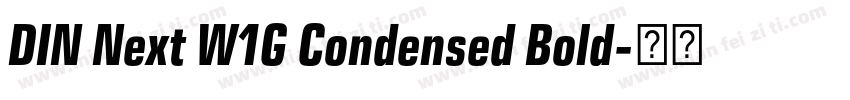 DIN Next W1G Condensed Bold字体转换